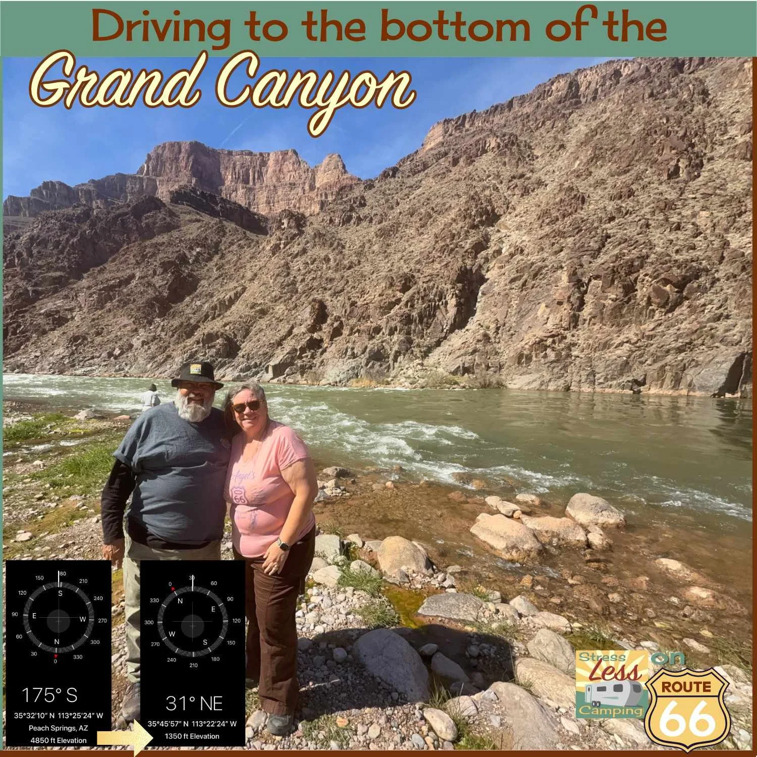 Drive to the bottom of the Grand Canyon from Route 66